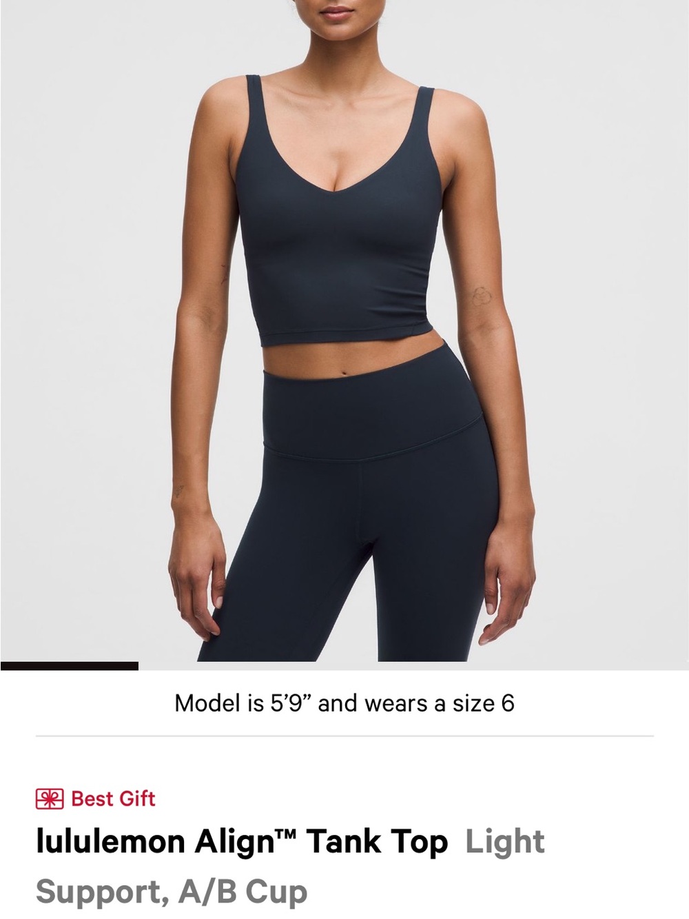 lululemon athletica Align Tank Top - Black